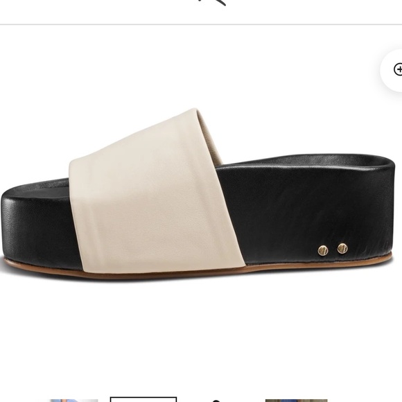 Beek Albatross Cream Platform Leather Sandals size 9 - Picture 4 of 10